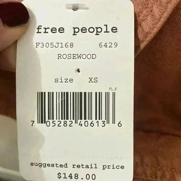 Free People Rosewood Linen Blend Moto Jacket - Picture 5 of 7